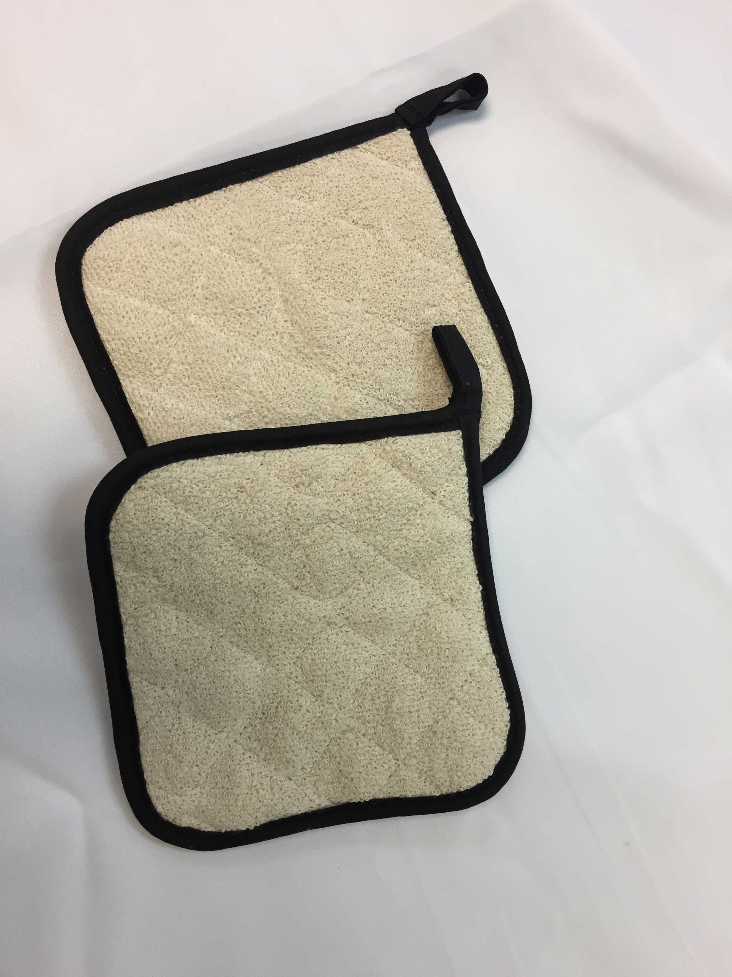 Intedge Tan Terry/Thermotex Pot Holder, 8 x 8 inch 