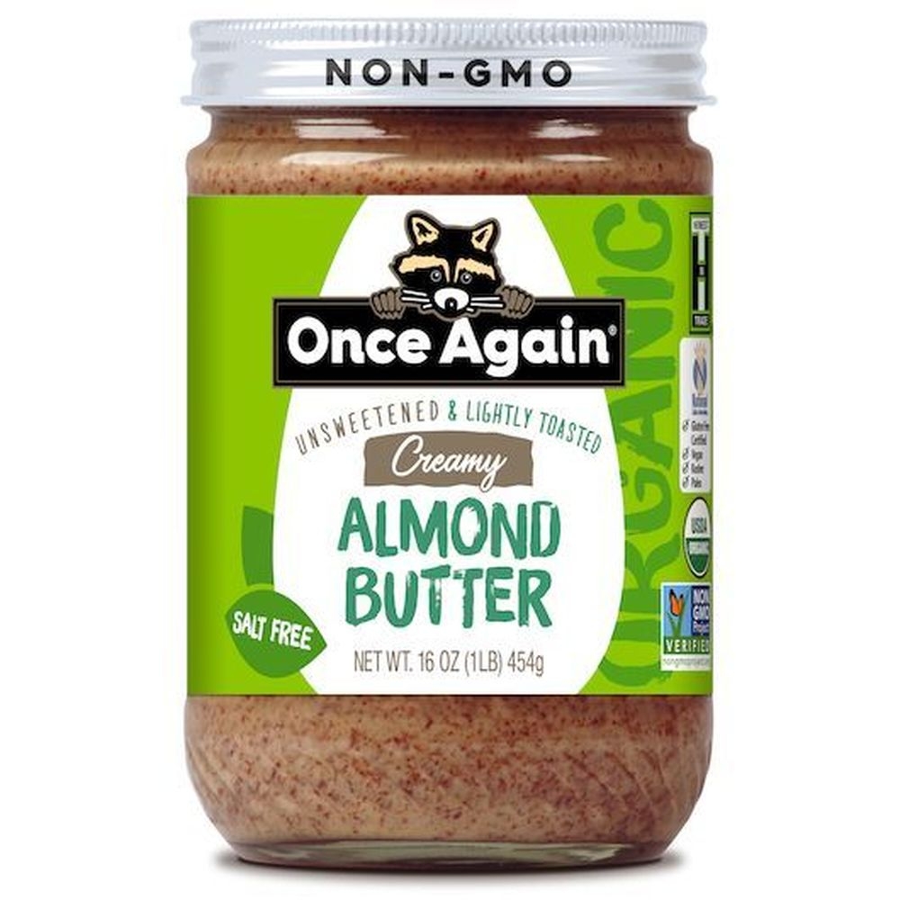 Once Again Nut Butter Organic Lightly Toasted Almond Butter, 16 Ounce -- 6 per case