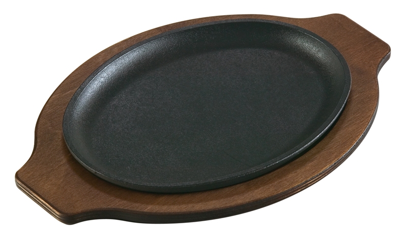 Lodge Cast Iron Handleless Oval Serving Griddle -- 6 per case.