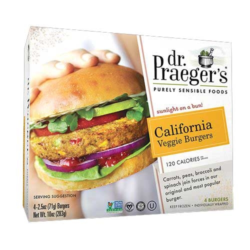 Dr Praegers California Veggie Burger, 10 Ounce -- 6 per case