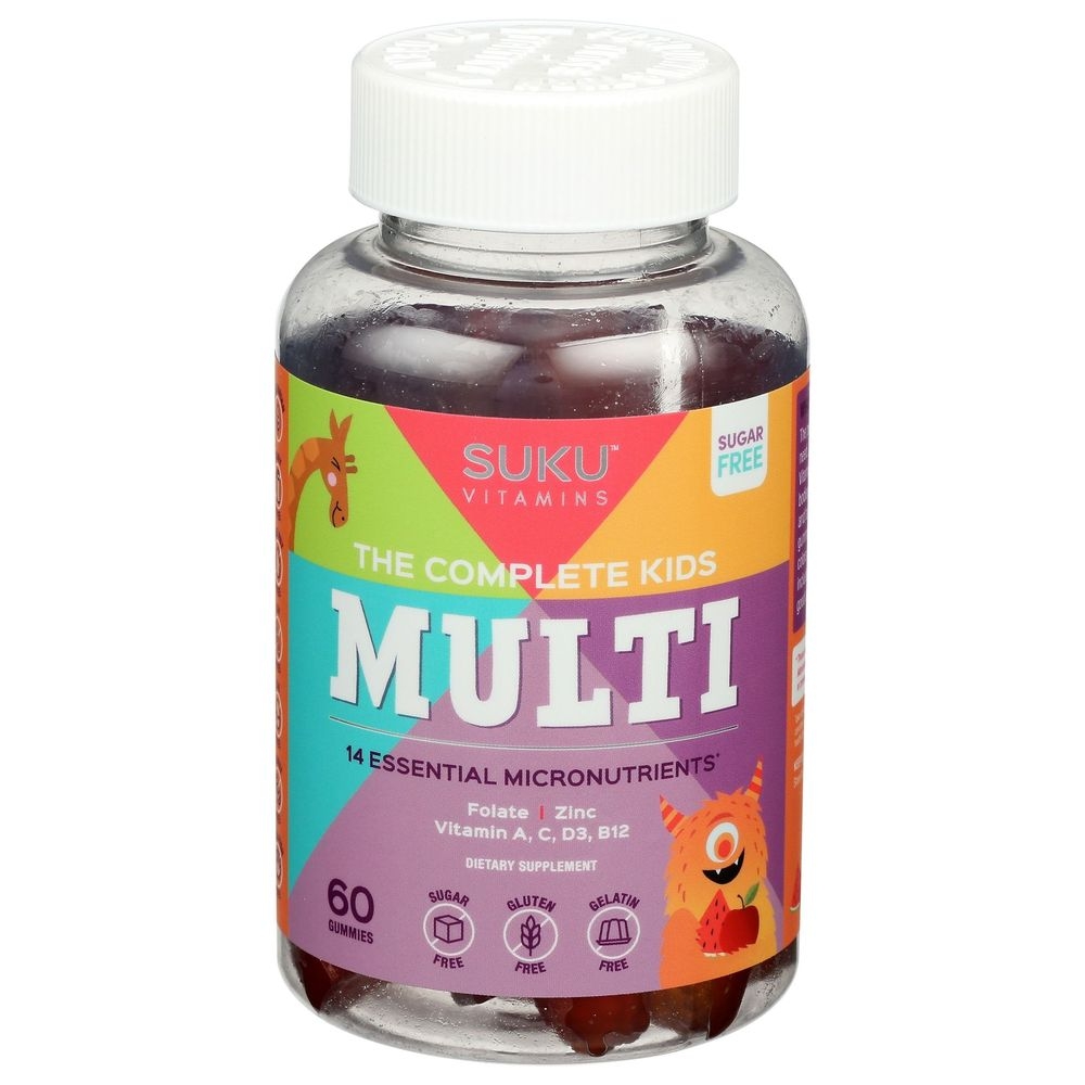 Suku Vitamins The Complete Kids Multivitamin Gummies, 60 count