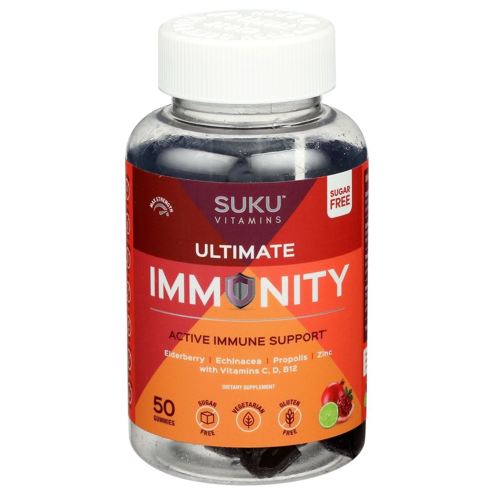 Suku Vitamins Ultimate Immunity Gummies, 50 count