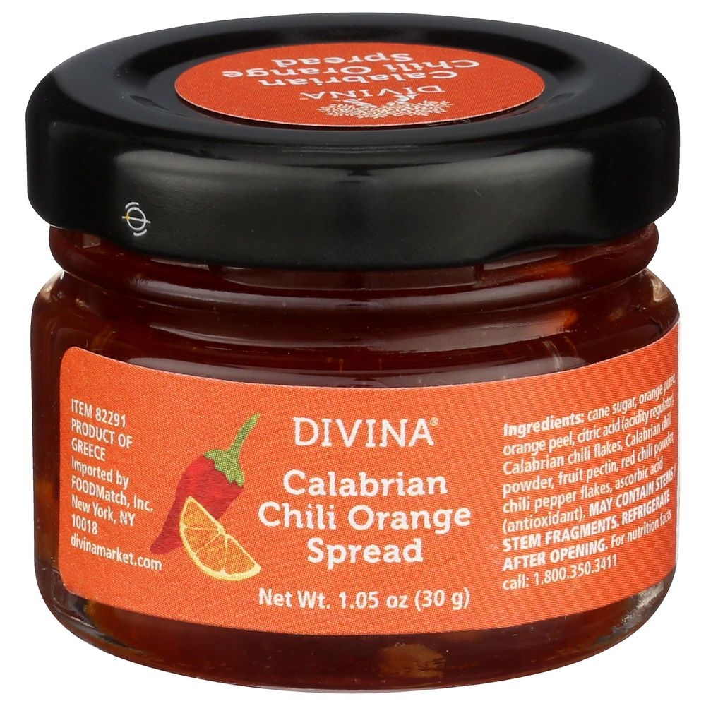 Divina Calabrian Chili Orange Spread, 1.05 Ounce -- 48 per case