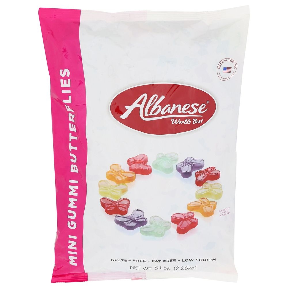 Albanese Mini Butterflies Gummies, 20 Pound