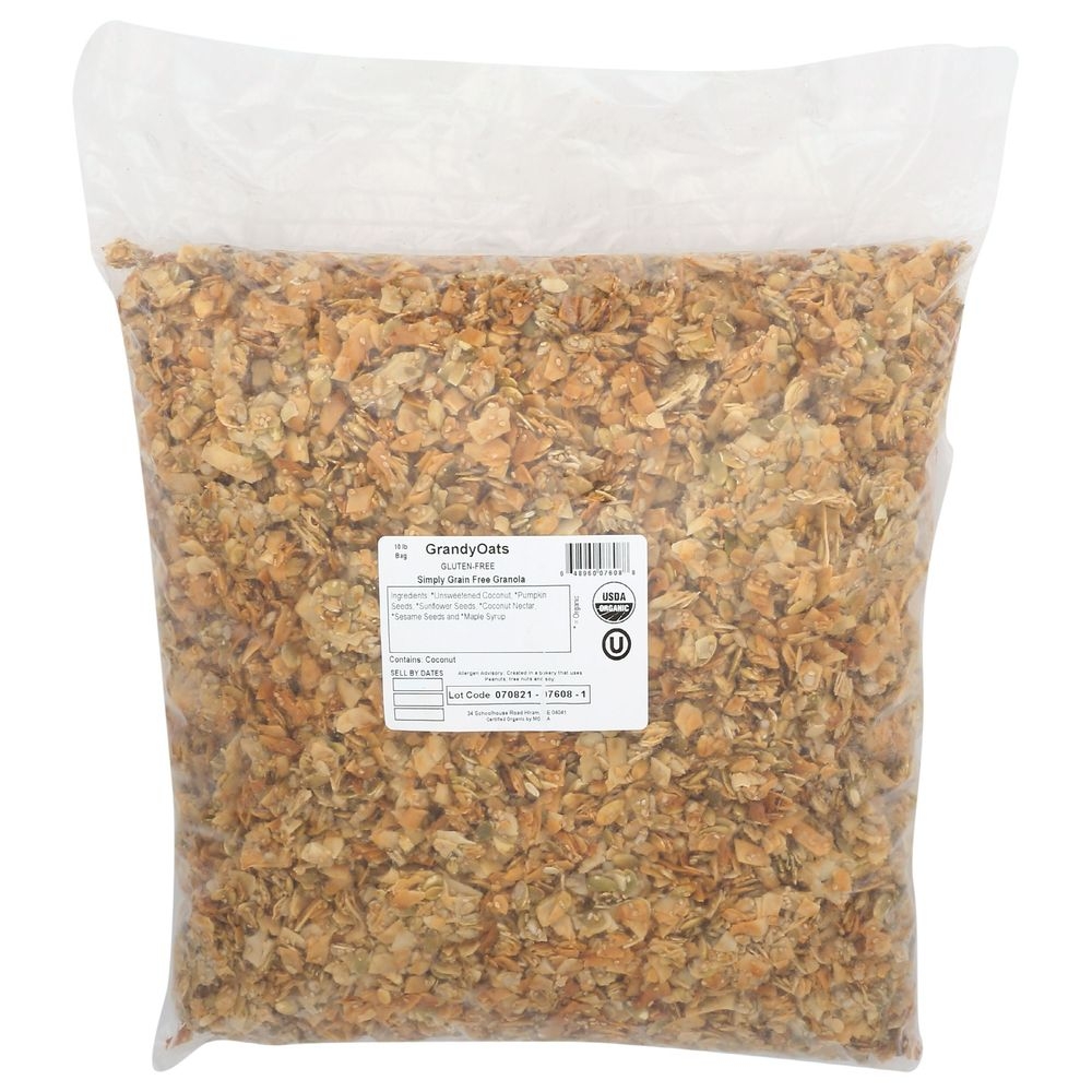 Grandy Organics Simply Grain Free Granola, 10 Pound