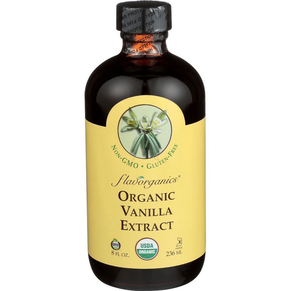 Flavorganics Organic Vanilla Extract, 8 Ounce