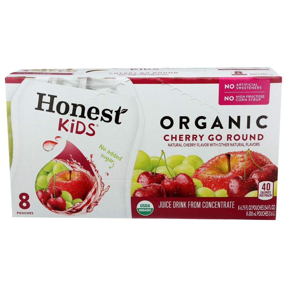 Honest Kids Organic Cherry Go Round Juice Drink, 54 Fluid Ounce -- 4 per case