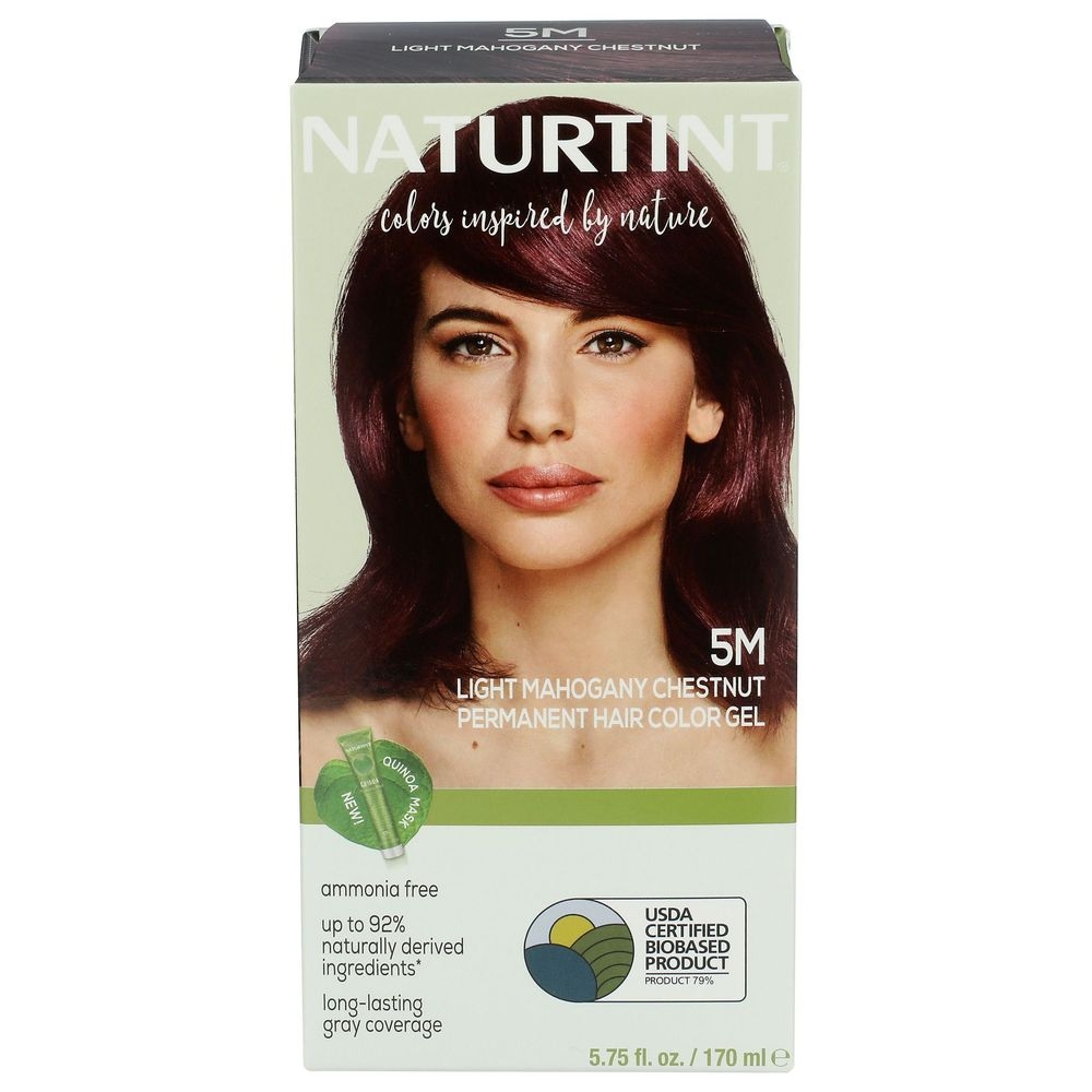 Naturtint 5M Light Mahogany Chestnut Permanent Hair Color Gel, 5.75 Fluid Ounce -- 3 per case