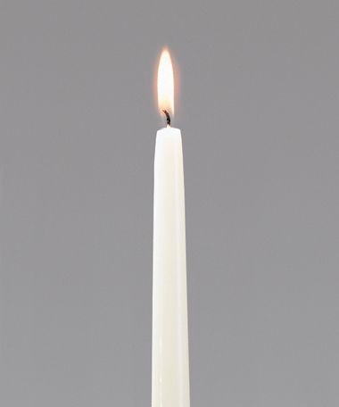 Hollowicks Select Wax Drip Less Taper Candle, 12 inch Height Taper -- 144 per case.