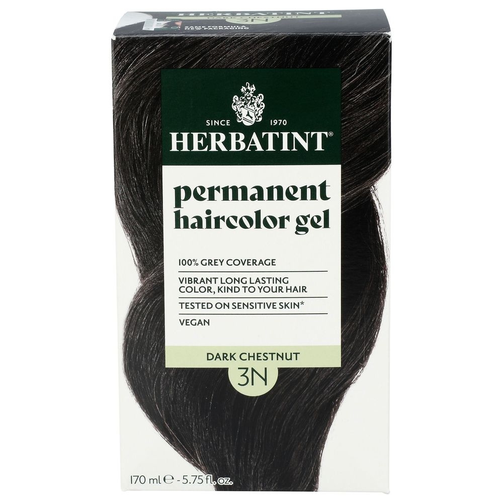 Herbatint 3N Dark Chestnut Permanent Haircolor Gel, 5.75 Fluid Ounce -- 3 per case