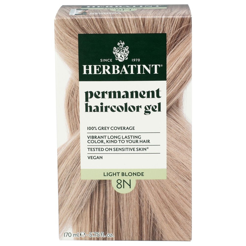 Herbatint 8N Light Blonde Permanent Haircolor Gel, 5.75 Fluid Ounce -- 3 per case
