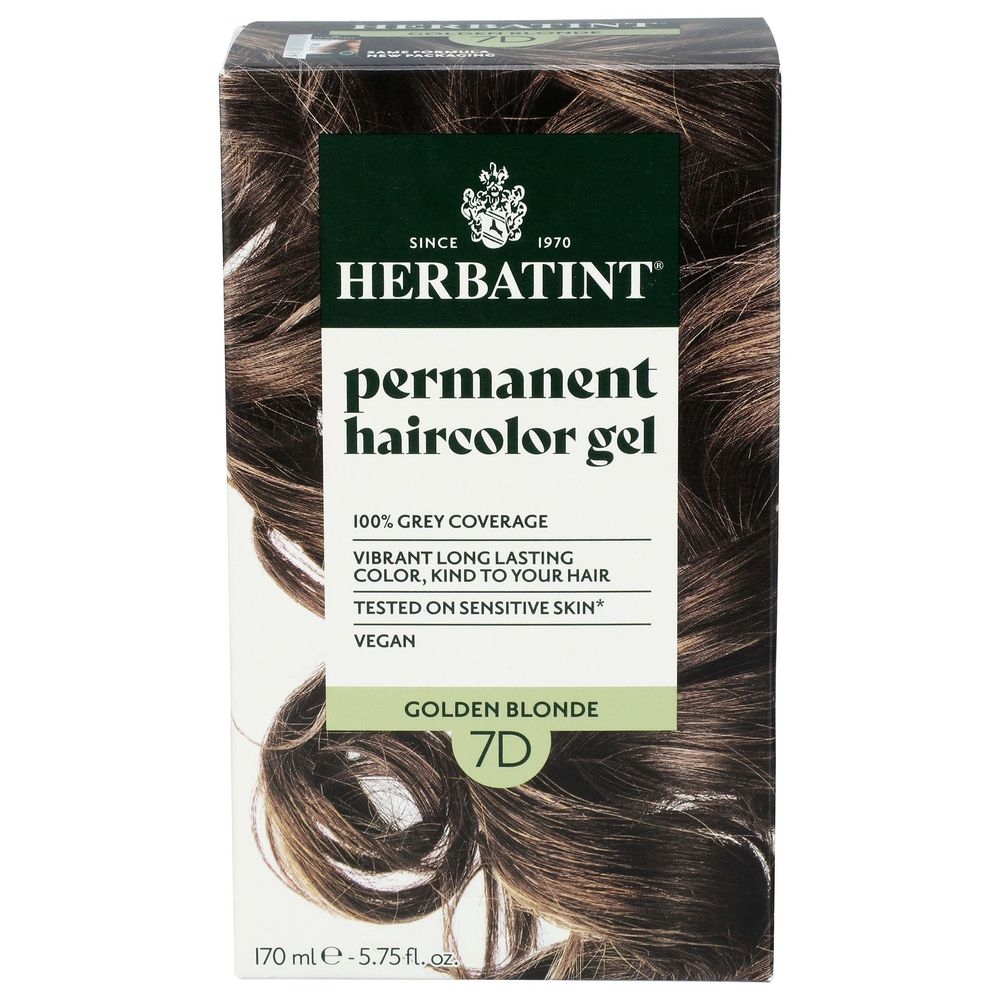 Herbatint 7D Golden Blonde Permanent Haircolor Gel, 5.75 Ounce -- 3 per case