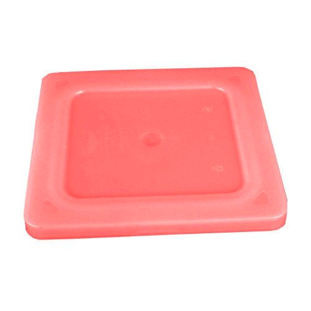 Vollrath 52434-02 Super Pan V Flexible Steam Table Hotel Red Sixth Size Pan Lid, 6.406 x 6.976 x 0.527 inch Overall