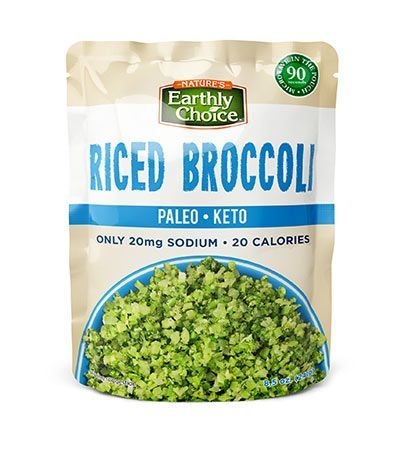 Natures Earthly Choice Microwaveable Riced Broccoli, 8.5 Ounce -- 6 per case