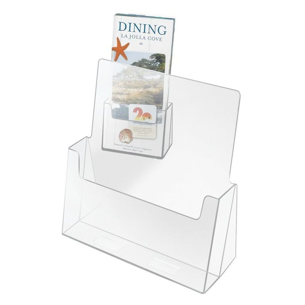 Cal-Mil Small Brochure Rack, 4 x 1 1/2 x 8 inch