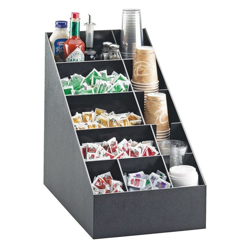Cal-Mil Classic Black Condiment Organizer, 13.875 x 22.5 x 20.125 inch
