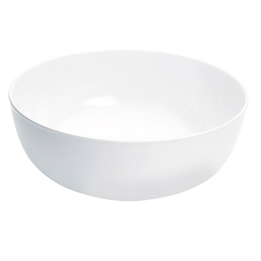 Cal-Mil White Melamine 352 Ounce Round Bowl, 15 inch Dia x 6 inch