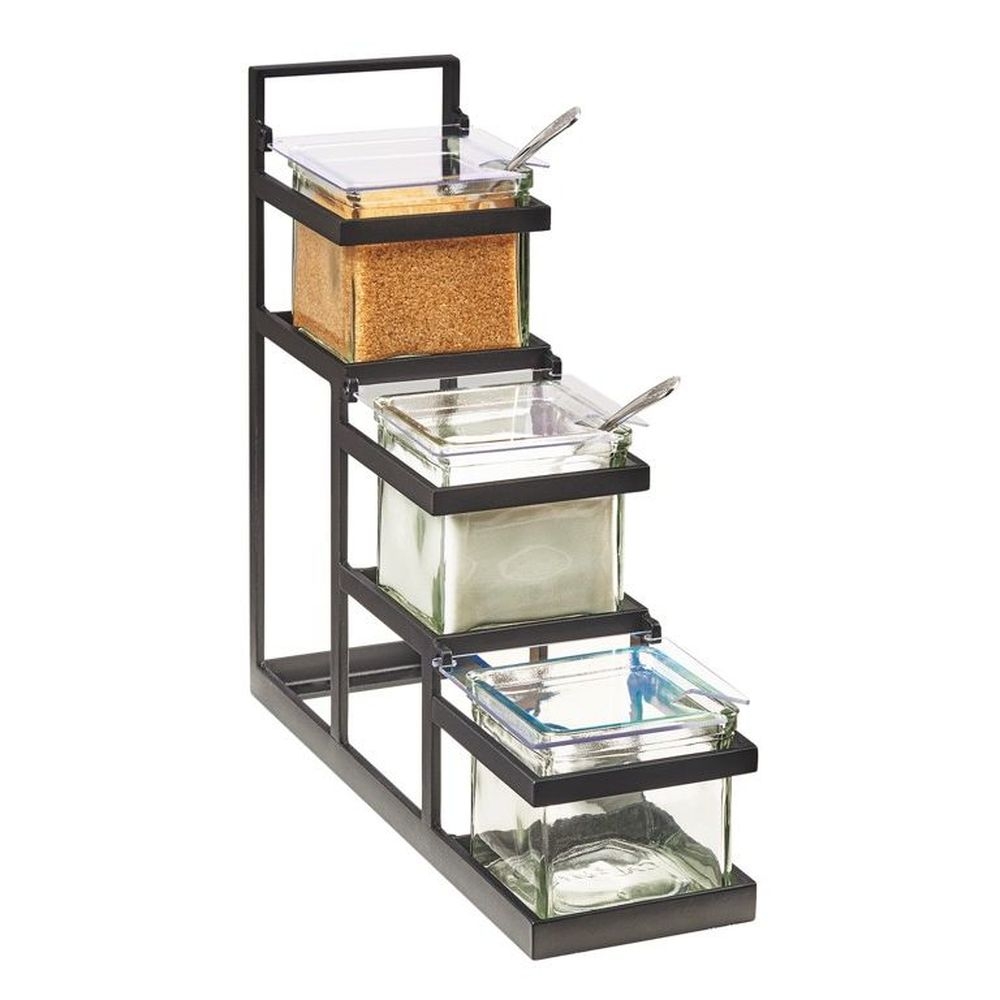 Cal-Mil Stair Step 4 x 4 inch Jar Display, 14.75 x 4.5 x 13.5 inch