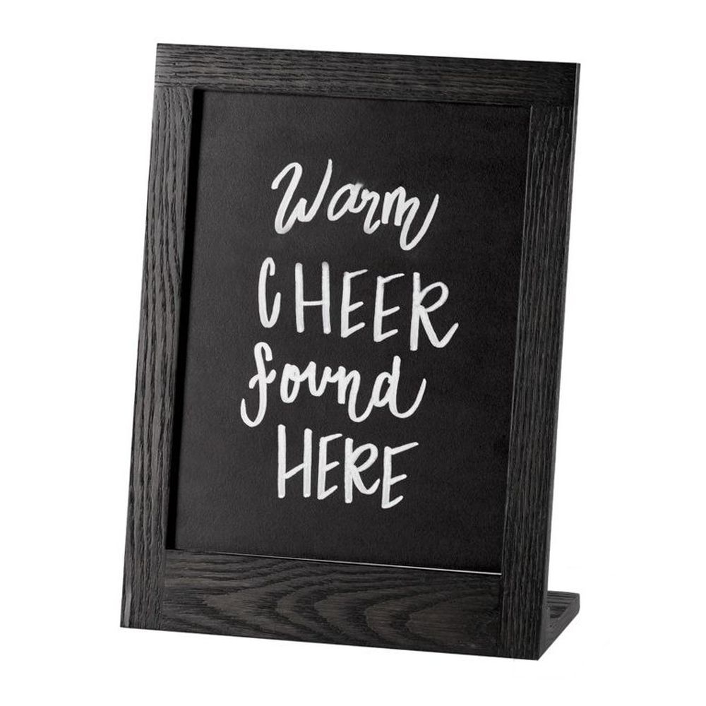 Cal-Mil Oak Cinderwood 8.5 x 11 inch Chalkboard Sign, 10.38 x 4.75 x 13.75 inch