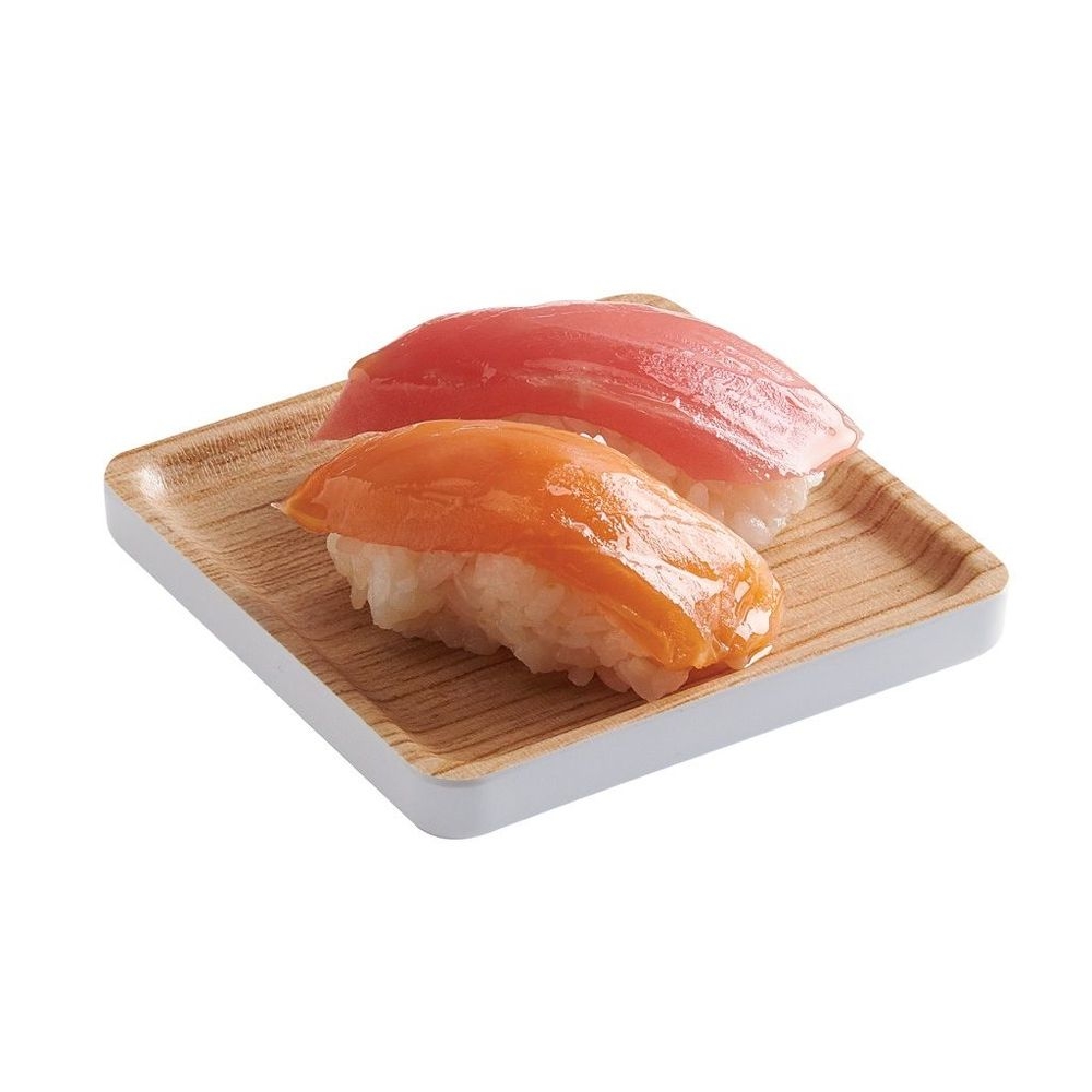 Cal-Mil Finn Natural Wood Effect Square Modular Melamine Tray, 4 inch Width x 4 inch Depth x 0.5 inch Height -- 3 per case