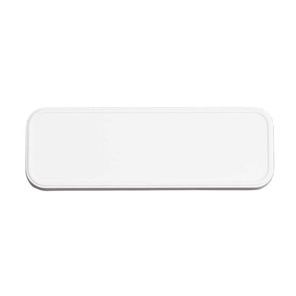Cal-Mil Hudson White Melamine Tray, 4 inch Width x 12 inch Depth x 1 inch Height -- 6 per case