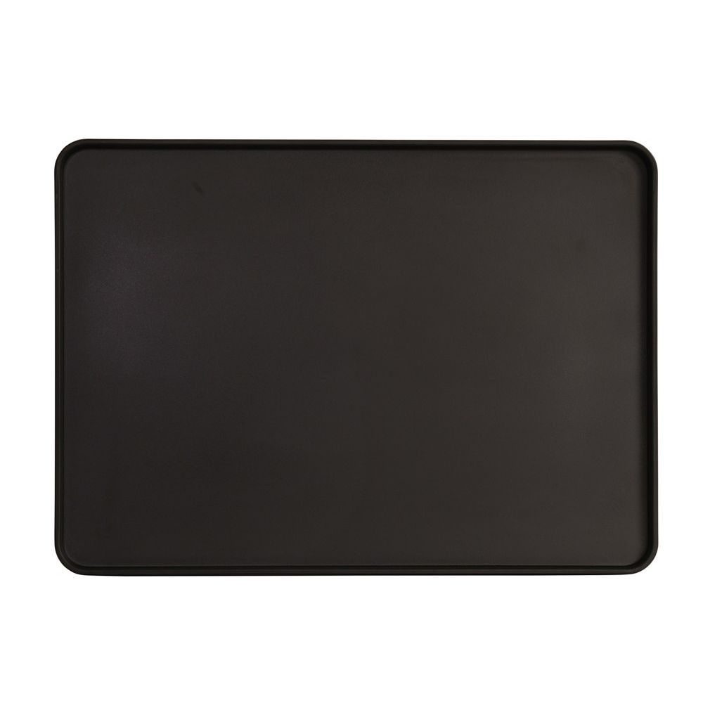 Cal-Mil Hudson Black Melamine Tray, 13 inch Width x 18 inch Depth x 1 inch Height
