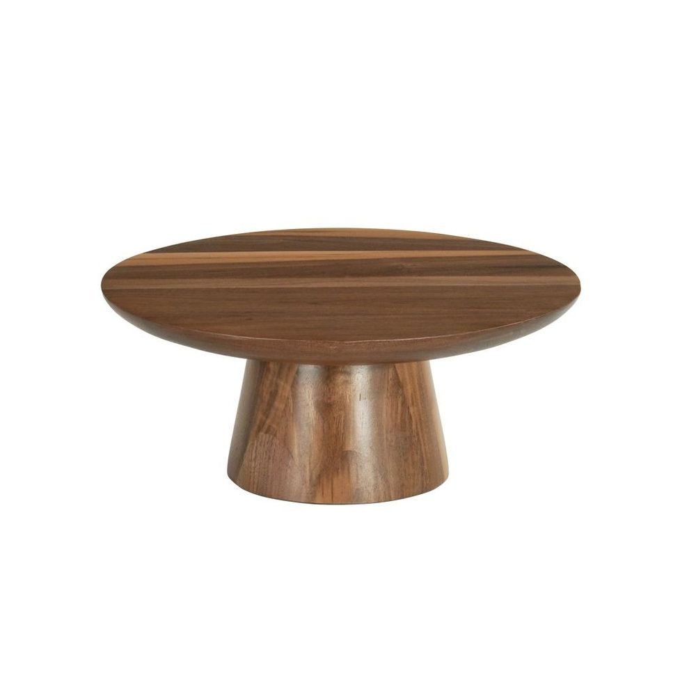 Cal-Mil Sydney Walnut Cake Pedestal, 12 inch Dia. x 5 inch Height