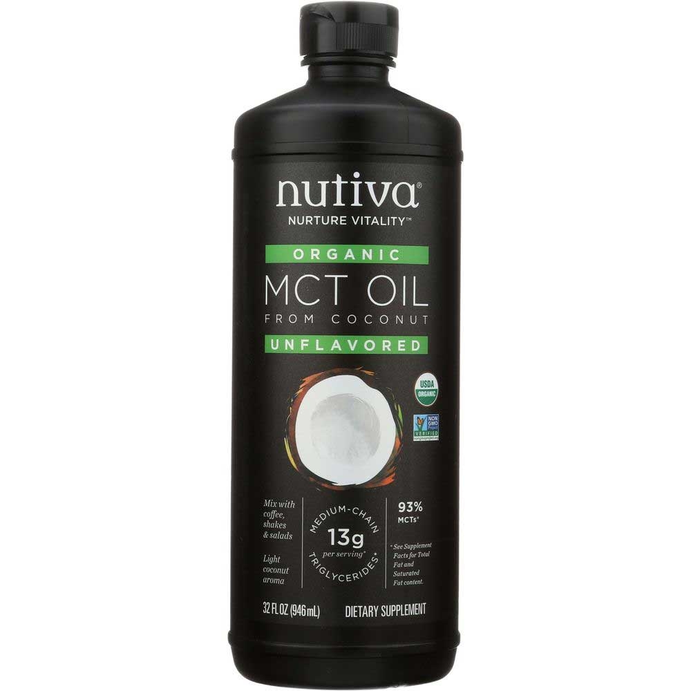 Nutiva Organic Unflavored MCT Oil, 32 Fluid Ounce