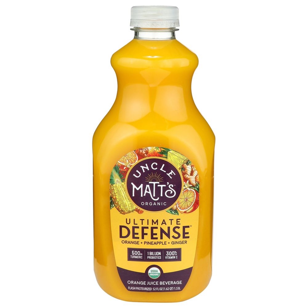 Uncle Matts Organic Ultimate Defense Orange Juice, 52 Ounce -- 6 per case