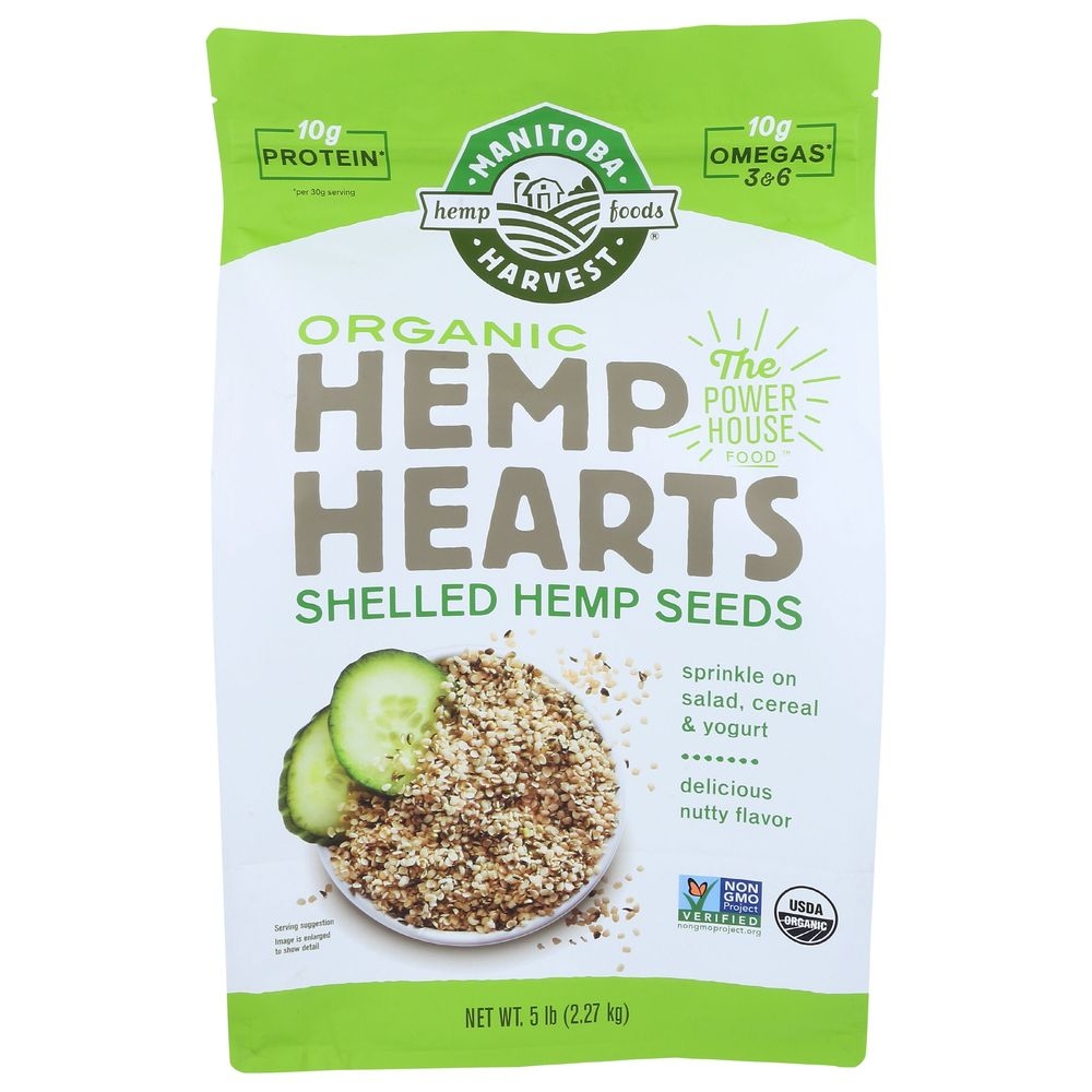 Manitoba Harvest Organic Hemp Hearts Shelled Hemp Seeds, 5 Pound
