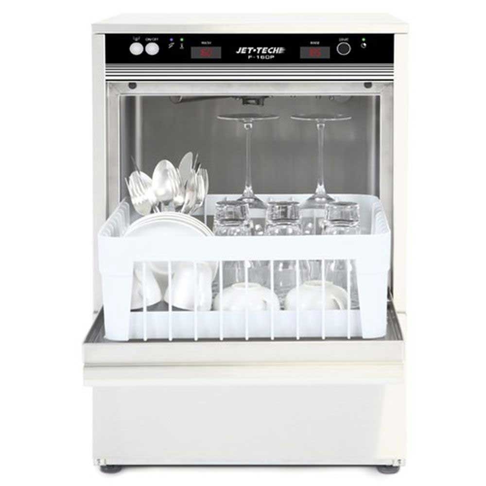 Jet-Tech Stainless Steel High Temp Undercounter Cup/Glasswasher, 20-1/4 x 20-1/4 x 29-1/2 inch