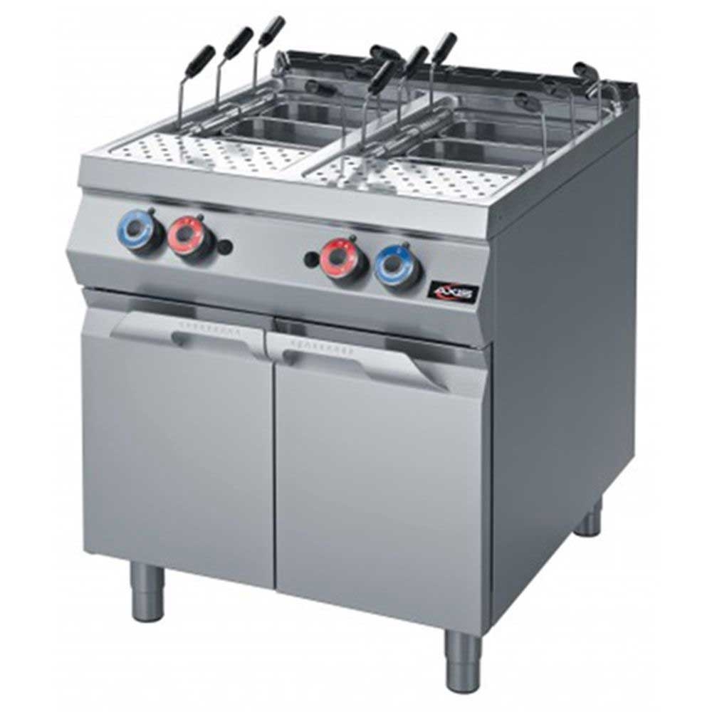 Axis Stainless Steel Double Tank Gas Pasta Cooker, 10.5 Gallon Capacity