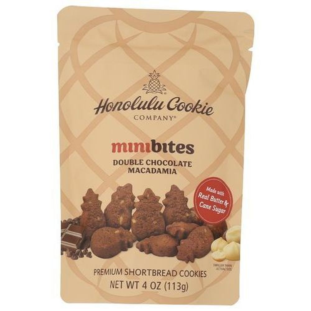 Honolulu Cookie Double Chocolate Macadamia Shortbread Cookie, 4 Ounce -- 8 per case