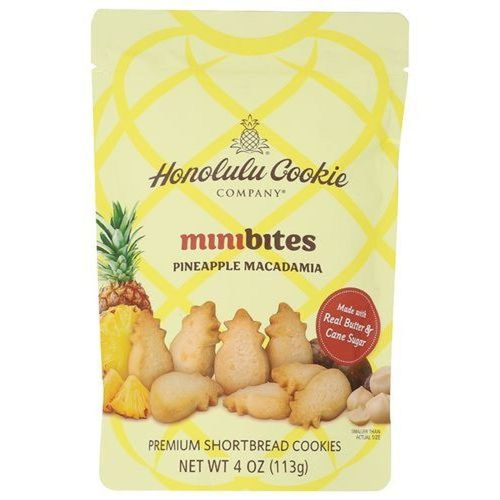 Honolulu Cookie Pineapple Macadamia Shortbread Cookie, 4 Ounce -- 8 per case