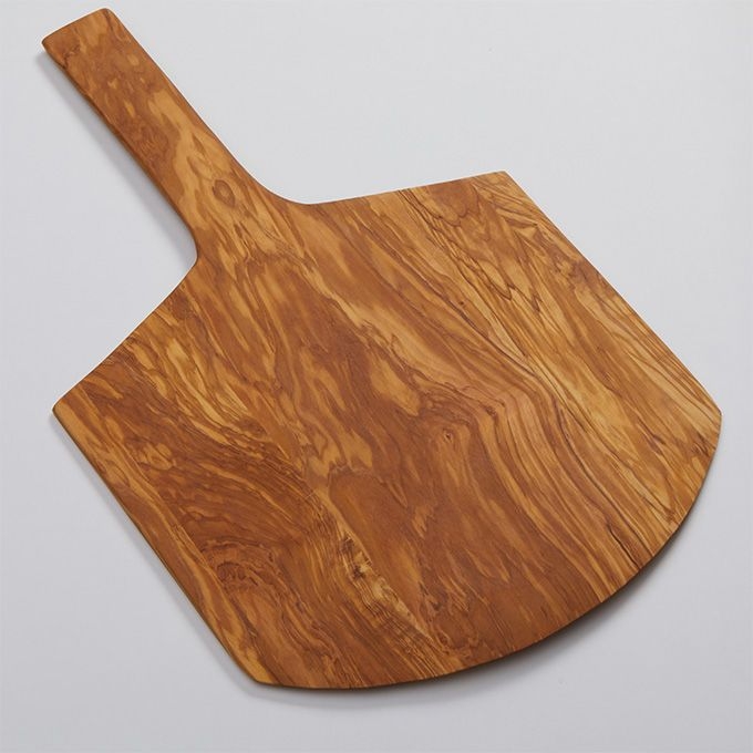 American Metalcraft Short Handle Olive Wood Serving Peel, 26 inch Overall Length