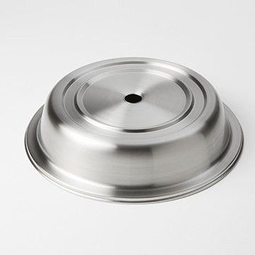 American Metalcraft Round Standard Stocked Stainless Steel Plate Cover for 9 1/4 to 9 1/2 inch Dia Standard Foot Plate