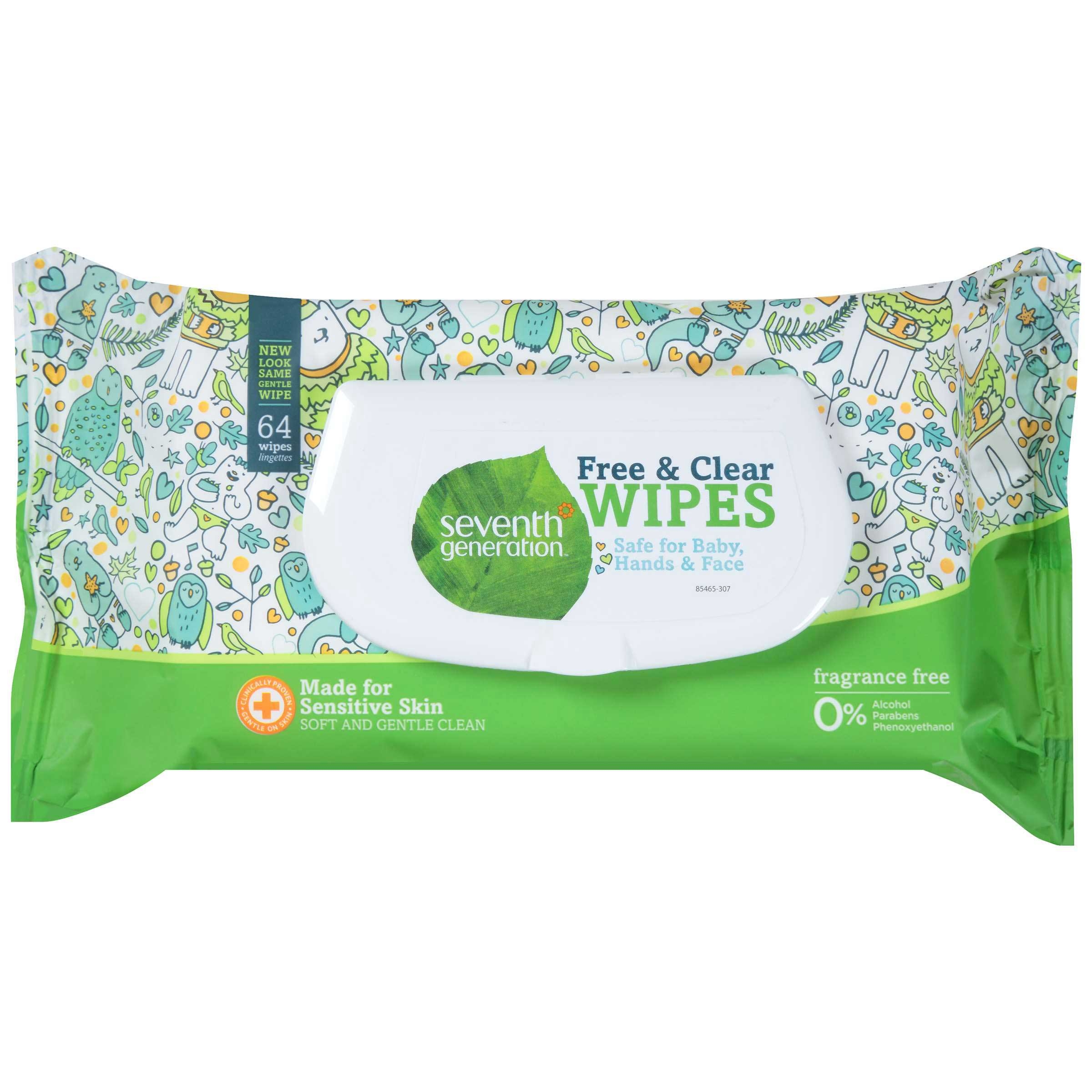 Seventh Generation Baby Wipe Widget Baby Thick and Strong, 64 Count -- 12 per case
