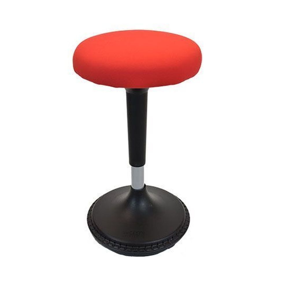 Uncaged Ergonomics Round Red Wobble Stool
