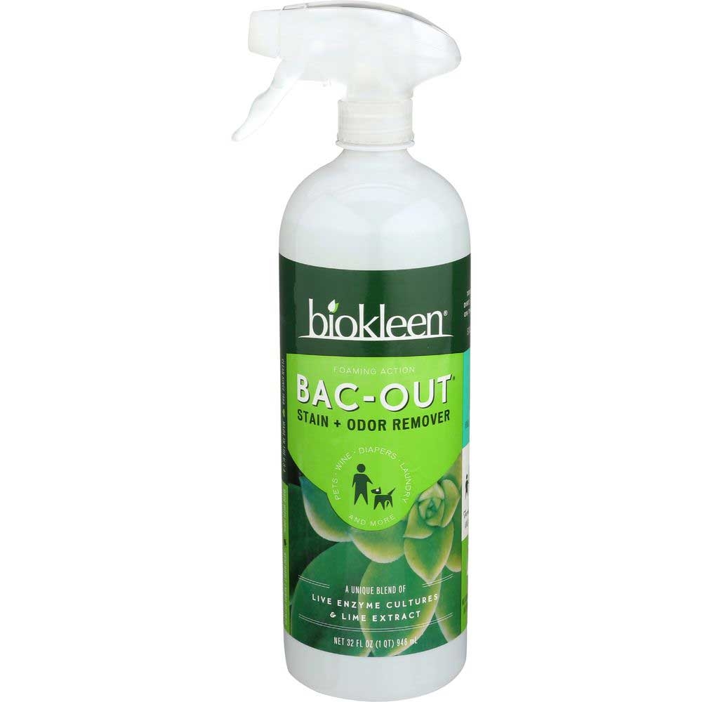 Biokleen Bac Out Stain Plus Odor Remover Foam Spray, 32 Fluid Ounce -- 6 per case