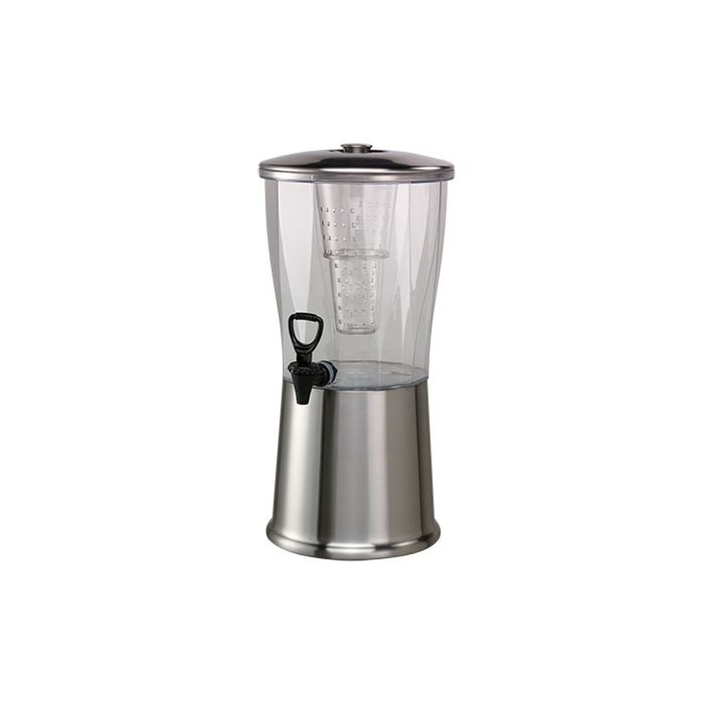 Service Ideas Essential Round Cold Beverage Dispenser, 3 Gallon Capacity