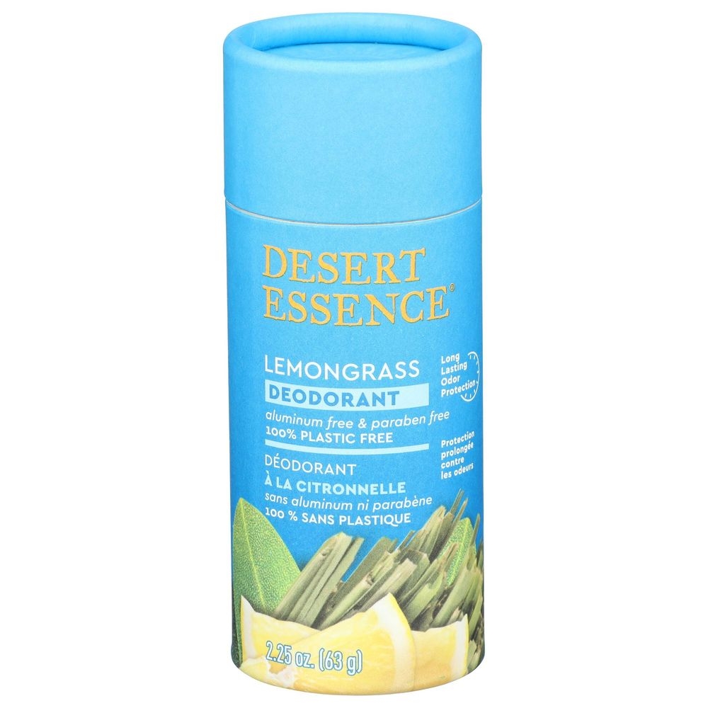 Desert Essence Lemongrass Deodorant, 2.25 Ounce