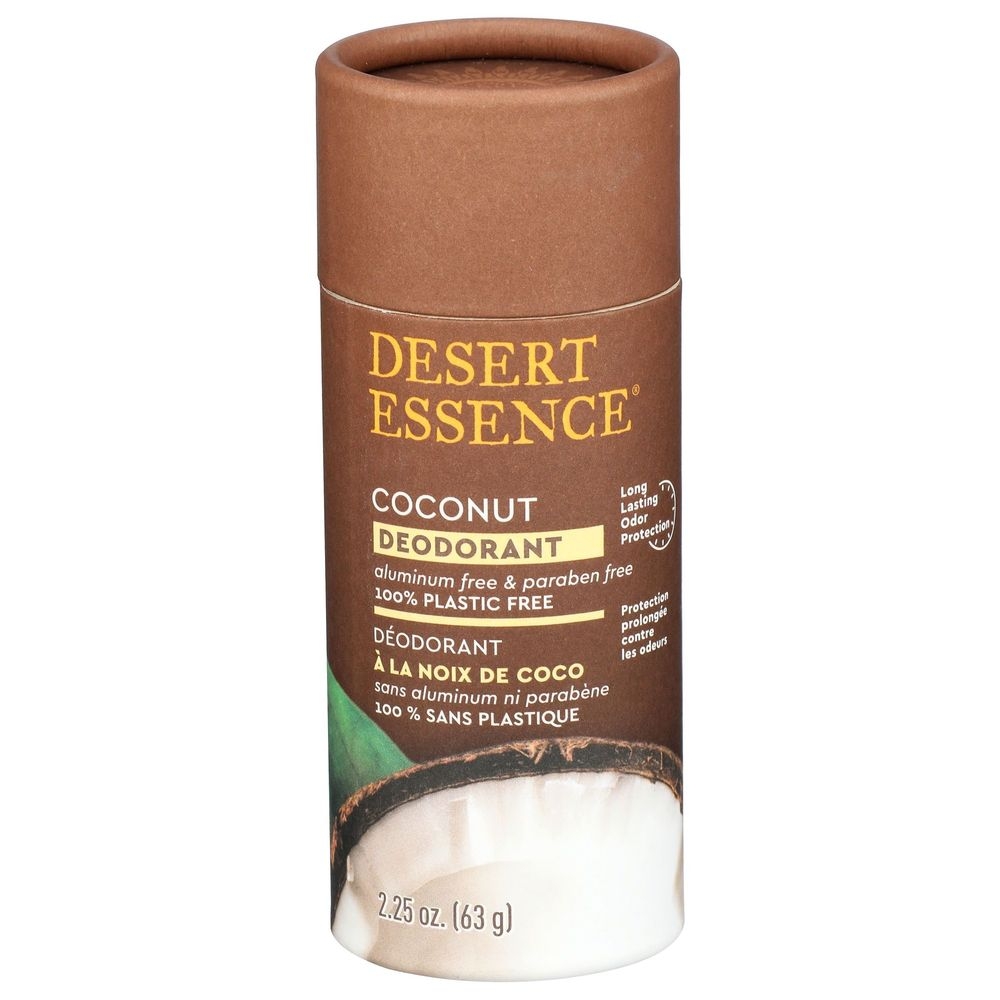Desert Essence Coconut Deodorant, 2.25 Ounce