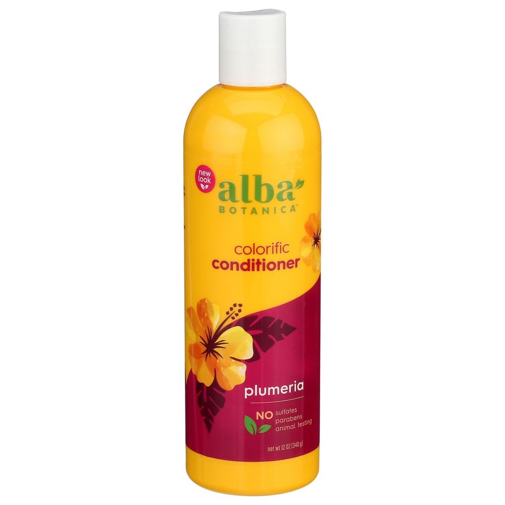 Alba Botanica Plumeria Colorific Conditioner, 12 Ounce