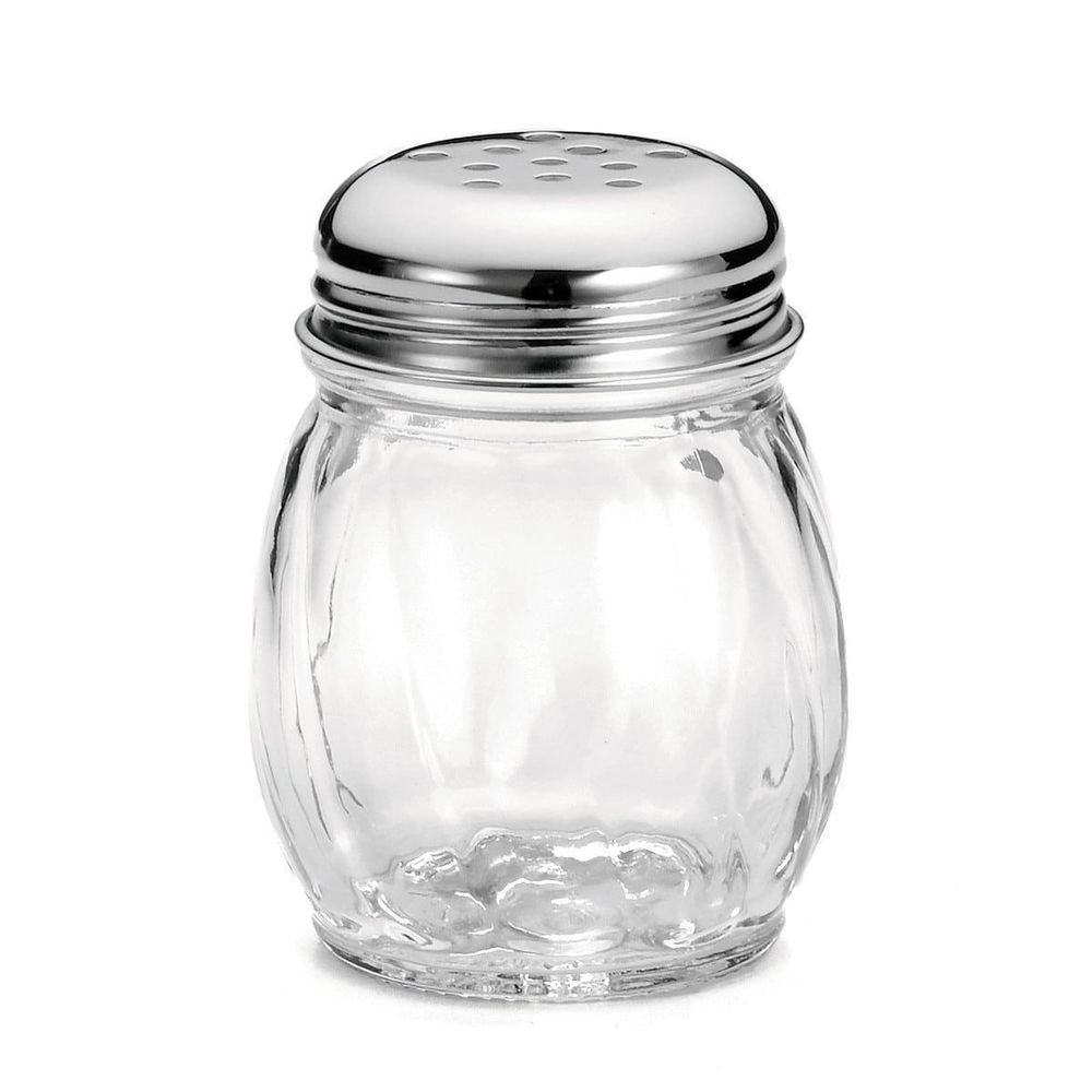 Tablecraft Swirl Glass Cheese Shaker, 6 Ounce Capacity -- 36 per case