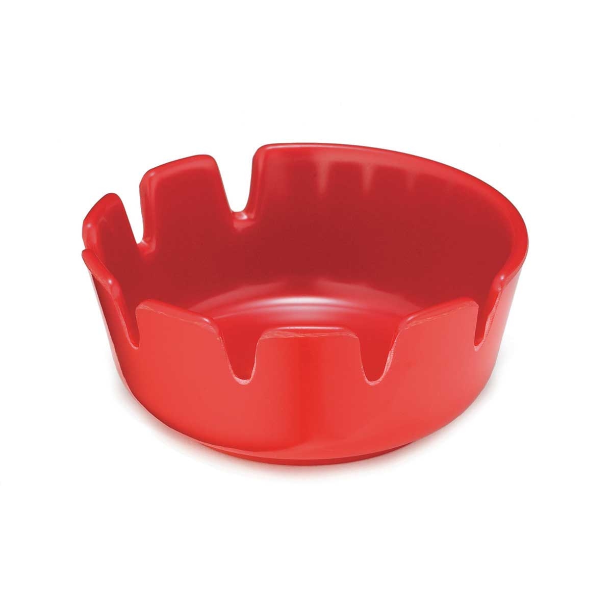 Tablecraft Red Phenolic Melamine Classic Stacking Deepwell Ashtray, 4.125 x 4.125 x 1.875 inch -- 72 per case