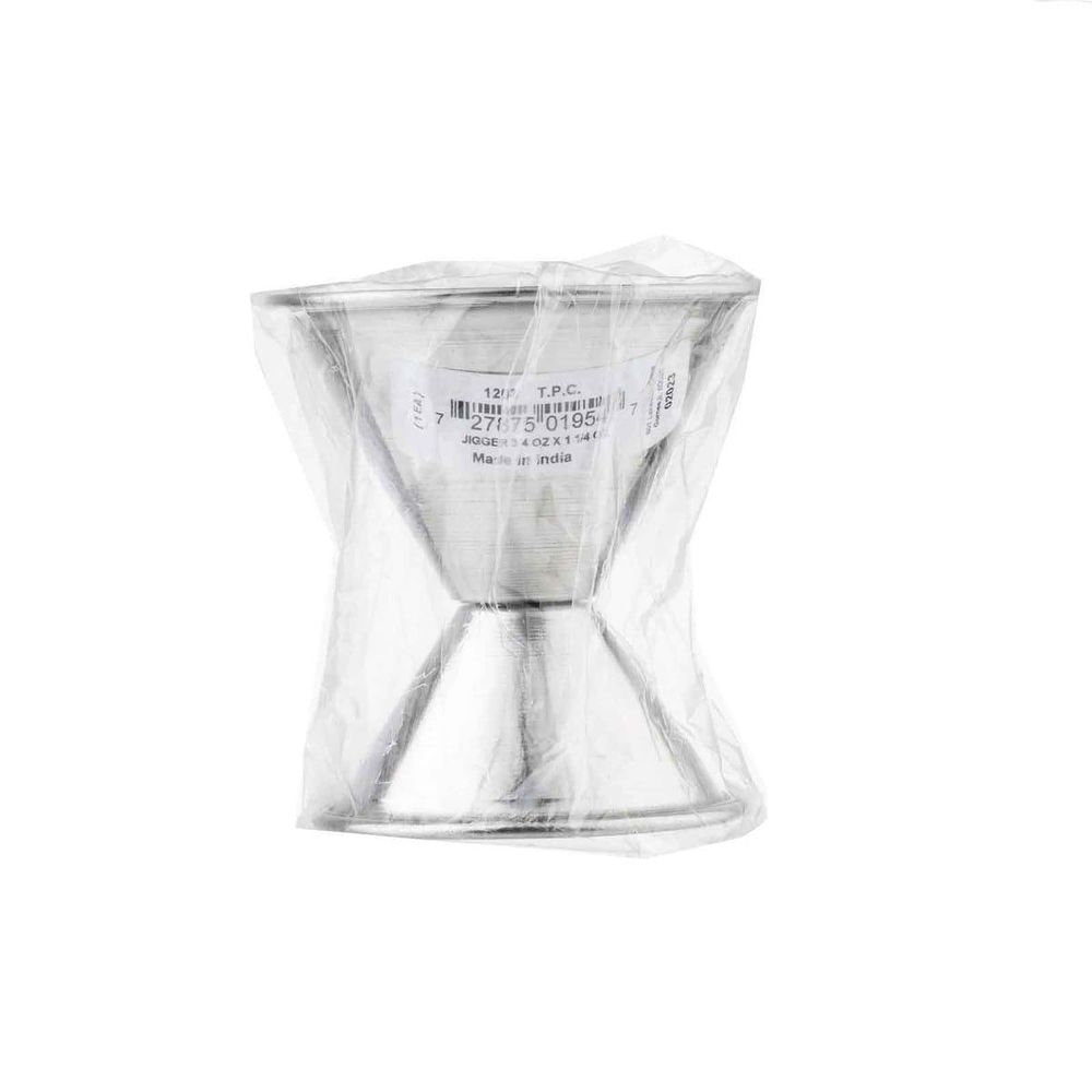 Tablecraft Stainless Steel Jigger with Capacity Stamping, 3/4 x 1 1/4 Ounce Capacity -- 6 per case