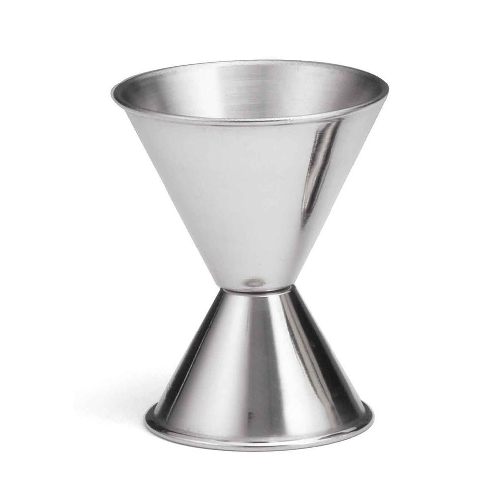 Tablecraft Stainless Steel Rolled Edge Jigger, 1 x 2 Ounce Capacity -- 6 per case