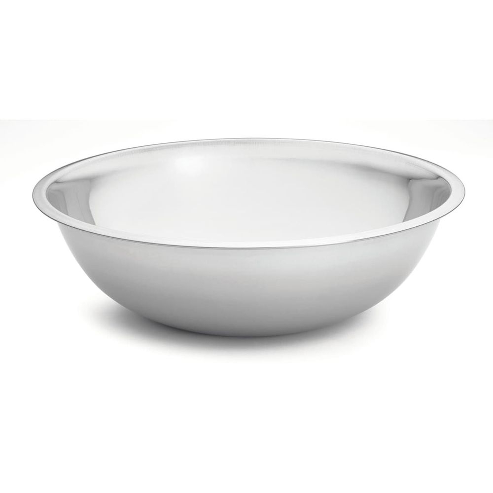 Tablecraft Stainless Steel 0.6 mm Heavyweight Mixing Bowl, 13 Quart Capacity
