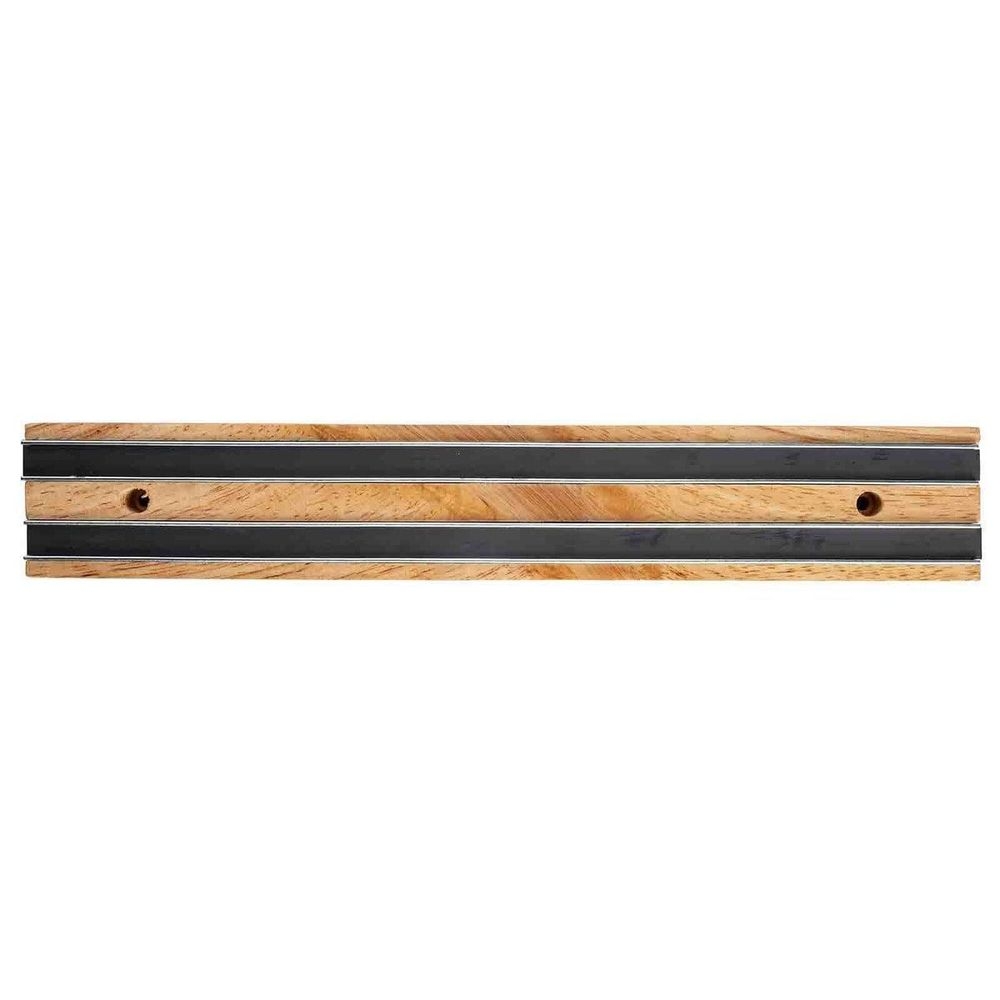 Tablecraft Wood Base Magnetic Bar Knife Holder, 12 inch