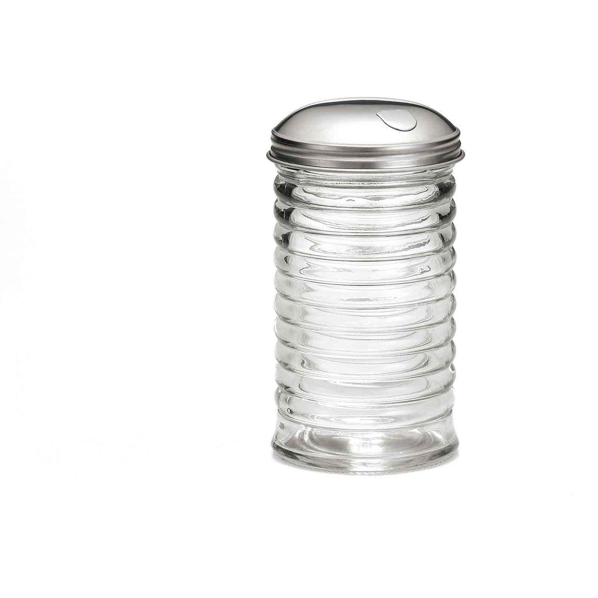 Tablecraft Beehive Collection Glass Pourer with Side-Flap Top, 12 Ounce Capacity -- 12 per case